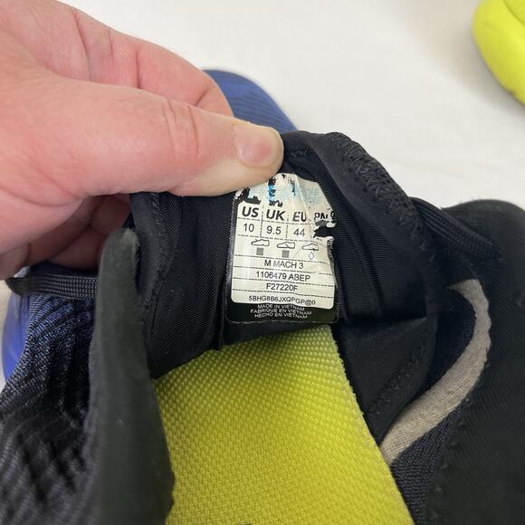 Hoka Mach 3 PROFLY Road Running Shoes Mens Size 10 Blue Yellow - Picture 8 of 8